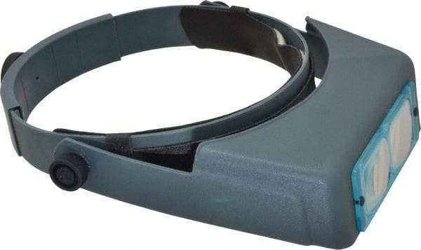 Made in USA - 2.75x Magnification, Optical Glass, Rectangular Magnifier - Headband Mount, 6 Inch Focal Distance - Makers Industrial Supply