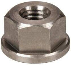 Gibraltar - 3/8-16, 7/8" Flange Diam, 1/2" High, 11/16" Across Flats, Flange Nut - Grade 303 Stainless Steel, 1/8" Flange Height - Makers Industrial Supply