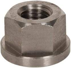 Gibraltar - 3/4-10, 1-5/8" Flange Diam, 1" High, 1-1/4" Across Flats, Flange Nut - Grade 303 Stainless Steel, 1/4" Flange Height - Makers Industrial Supply