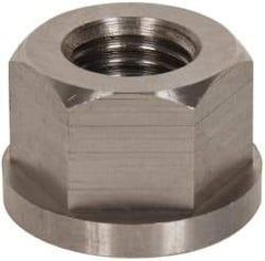 Gibraltar - 7/8-9, 1-3/4" Flange Diam, 1-1/8" High, 1-7/16" Across Flats, Flange Nut - Grade 303 Stainless Steel, 1/4" Flange Height - Makers Industrial Supply