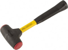 NUPLA - 16 oz Head 1-5/8" Face Diam Urethane Dead Blow Hammer - 12-1/2" OAL, Fiberglass Handle - Makers Industrial Supply