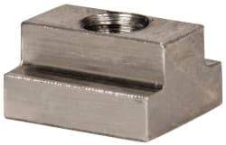 Gibraltar - 5/16-18 Blind Tapped T Slot Nut - 3/8" Slot Width, 5/8 x 7/32" Base Width x Height, 3/4 x 13/32" OAL x Height - Makers Industrial Supply