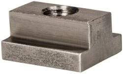 Gibraltar - 3/8-16 Blind Tapped T Slot Nut - 7/16" Slot Width, 3/4 x 7/32" Base Width x Height, 1 x 1/2" OAL x Height - Makers Industrial Supply