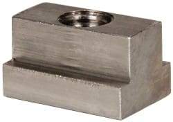 Gibraltar - 1/2-13 Blind Tapped T Slot Nut - 9/16" Slot Width, 7/8 x 11/32" Base Width x Height, 1-1/4 x 3/4" OAL x Height - Makers Industrial Supply