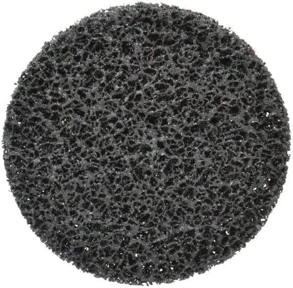 3M - 6" Very Coarse Grade Silicon Carbide Deburring Disc - 1/4" Center Hole, Arbor Connection, Black, 4,000 Max RPM - Makers Industrial Supply