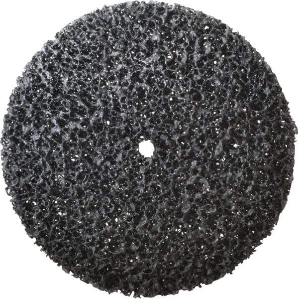 3M - 6" Very Coarse Grade Silicon Carbide Deburring Disc - 3/8" Center Hole, Arbor Connection, Black, 4,000 Max RPM - Makers Industrial Supply