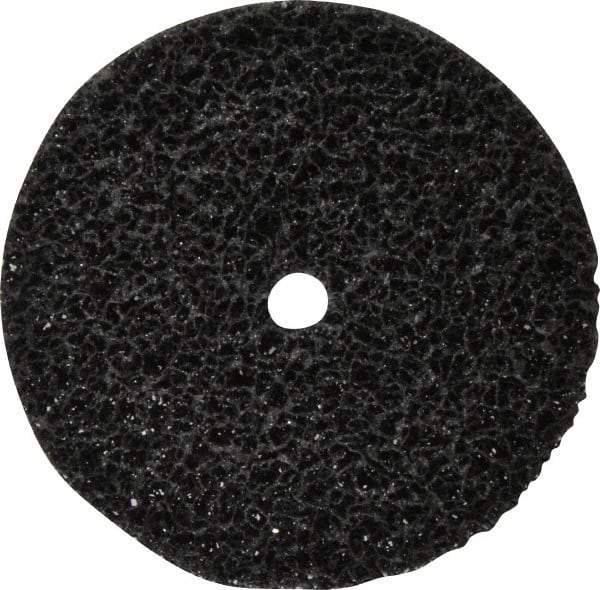 3M - 6" Very Coarse Grade Silicon Carbide Deburring Disc - 5/8" Center Hole, Arbor Connection, Black, 4,000 Max RPM - Makers Industrial Supply