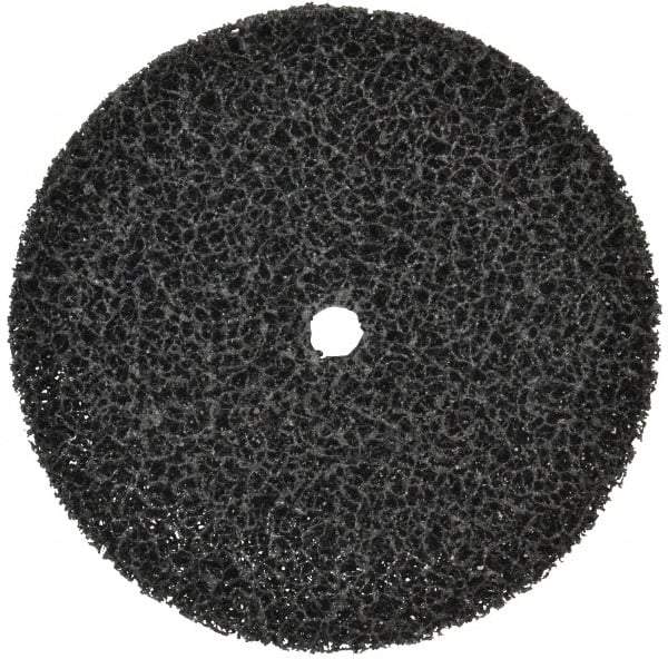 3M - 7" Very Coarse Grade Silicon Carbide Deburring Disc - 5/8" Center Hole, Arbor Connection, Black, 3,300 Max RPM - Makers Industrial Supply