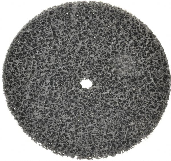 3M - 8" Very Coarse Grade Silicon Carbide Deburring Disc - 5/8" Center Hole, Arbor Connection, Black, 3,000 Max RPM - Makers Industrial Supply