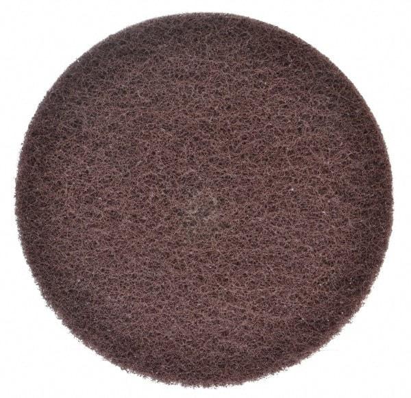 3M - 8" Medium Grade Aluminum Oxide Deburring Disc - 1/2" Center Hole, Arbor Connection, Maroon, 3,000 Max RPM - Makers Industrial Supply