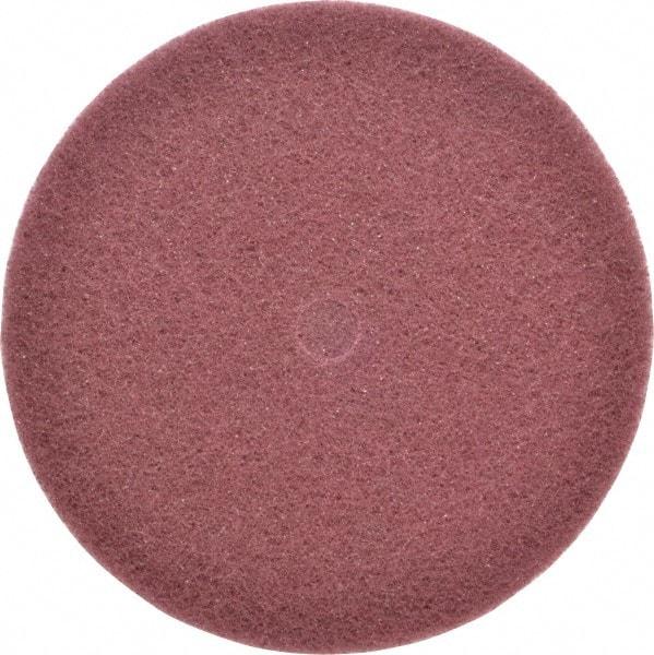 3M - 8" Very Fine Grade Aluminum Oxide Deburring Disc - 3/4" Center Hole, Arbor Connection, Maroon, 3,000 Max RPM - Makers Industrial Supply