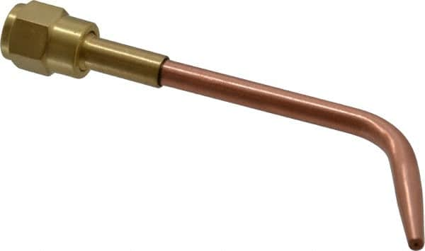 Value Collection - #1 Tip, Oxy-Acetylene, 142T Series Medium Duty Welding Elbow Nozzle - For Use with General Purpose Torches - Exact Industrial Supply