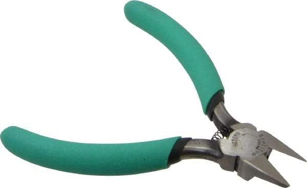 Xcelite - 4" OAL, 20 AWG Capacity, Full-Flush Diagonal Cutter - 5/8" Jaw Length x 37/64" Jaw Width, Relieved Tapered Head, ESD Cushion Handle - Makers Industrial Supply