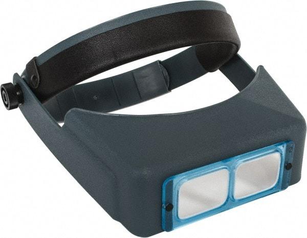 Made in USA - 1.5x Magnification, Optical Glass, Rectangular Magnifier - Headband Mount, 20 Inch Focal Distance - Makers Industrial Supply