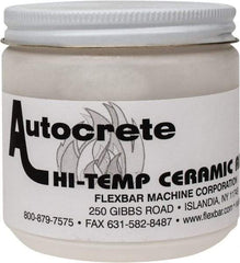 Flexbar - 1 Lb Jar White Ceramic Filler/Repair Caulk - 3000°F Max Operating Temp, 24 hr Full Cure Time - Makers Industrial Supply