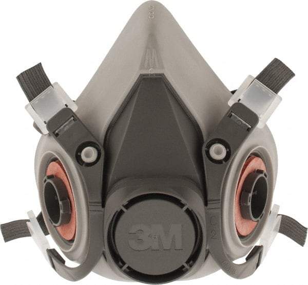 3M - Series 6000, Size M Half Mask Respirator - 4-Point Suspension, Bayonet Connection - Makers Industrial Supply