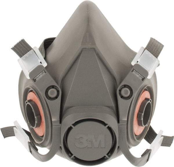 3M - Series 6000, Size L Half Mask Respirator - 4-Point Suspension, Bayonet Connection - Makers Industrial Supply