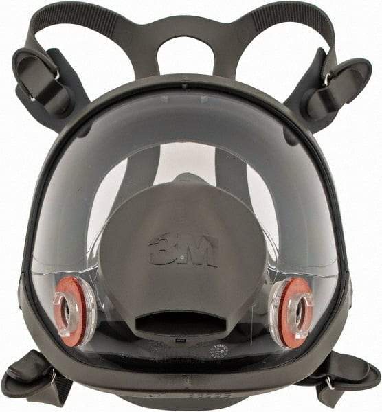 3M - Series 6000, Size M Full Face Respirator - 4-Point Suspension, Bayonet Connection - Makers Industrial Supply