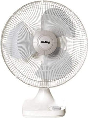 Air King - 12" Blade, 1/50 hp, 930 Max CFM, Oscillating Table/Wall Mounting Fans - 0.34/0.3/0.27 Amps, 120 Volts, 3 Speed - Makers Industrial Supply