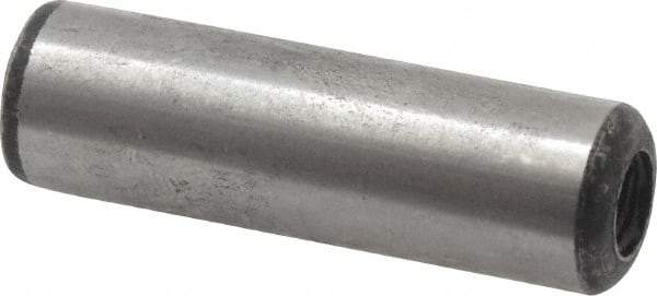 Value Collection - 3/8" Diam x 1-1/4" Pin Length Grade 8 Alloy Steel Pull Out Dowel Pin - 1 Rounded & 1 Threaded End - Makers Industrial Supply