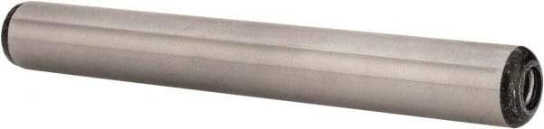 Value Collection - 1/2" Diam x 4" Pin Length Grade 8 Alloy Steel Pull Out Dowel Pin - 1 Rounded & 1 Threaded End - Makers Industrial Supply