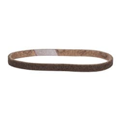 3M - 1/2" Wide x 18" OAL, Aluminum Oxide Abrasive Belt - Aluminum Oxide, Coarse, Nonwoven, Series SC-BS - Makers Industrial Supply