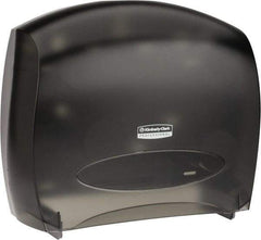 Kimberly-Clark Professional - Jumbo Double Roll Plastic Toilet Tissue Dispenser - 16" Wide x 13-7/8" High x 5-3/4" Deep, Gray - Makers Industrial Supply