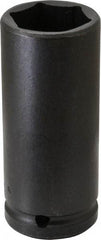 Proto - 3/4" Drive 1-1/4" Deep Thin Wall Impact Socket - 6 Points, 4" OAL - Makers Industrial Supply