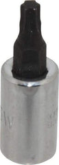 Proto - 1/4" Drive, T25 Torx Bit Socket - 1-1/2" OAL - Makers Industrial Supply