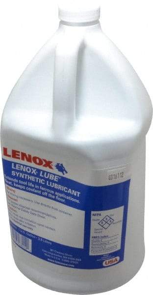 Lenox - Lenox Lube, 1 Gal Bottle Sawing Fluid - Synthetic - Makers Industrial Supply