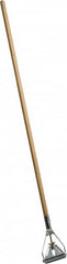 PRO-SOURCE - 54" Wood Quick Connect Mop Handle - Metal Connector, Use with Wet Mops - Makers Industrial Supply