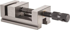 Value Collection - 2-3/8" Jaw Width, 2-3/16" Jaw Opening Capacity, 1" Jaw Height, Toolmaker's Vise - Flat Jaw, 4-3/8" OAL - Makers Industrial Supply