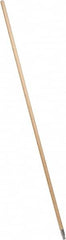 PRO-SOURCE - 60 x 15/16" Wood Handle for Push Brooms - Threaded Connection, Tan - Makers Industrial Supply