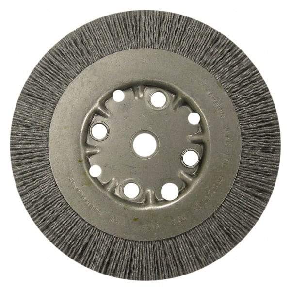 Anderson - 10" OD, 3/4" Arbor Hole, Crimped Nylon Wheel Brush - 1" Face Width - Makers Industrial Supply