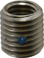 Made in USA - M12x1.75 Internal, M16x2.00 External, Metric Coarse, 17mm Insert Length, Thread Locking Repair Inserts - Stainless Steel, Oxide Finish, Grade 303 - Makers Industrial Supply