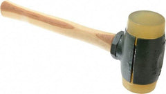 Garland - 6-1/2 Lb Head 2-3/4" Face Urethane Split Head Hammer with Faces - Wood Handle - Makers Industrial Supply