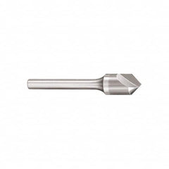 SGS - 1" Head Diam, 1/2" Shank Diam, 1 Flute 60° Solid Carbide Countersink - Makers Industrial Supply