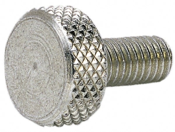 Electro Hardware - M4x0.70 mm, Stainless Steel Thread, Knurled Head, No Shoulder, Thumb Screw - Makers Industrial Supply