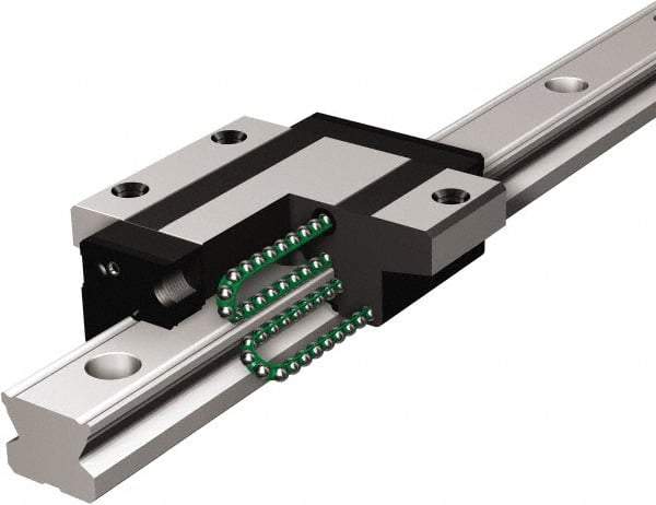 THK - 1,240mm OAL x 20mm Overall Width x 16mm Overall Height Horizontal Mount SSR Rail - 60mm Between Holes, 6 x 9-1/2 x 8-1/2mm Hole Size - Makers Industrial Supply