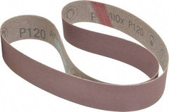 3M - 1-1/2" Wide x 42" OAL, 120 Grit, Aluminum Oxide Abrasive Belt - Aluminum Oxide, Fine, Coated, X Weighted Cloth Backing, Series 341D - Makers Industrial Supply