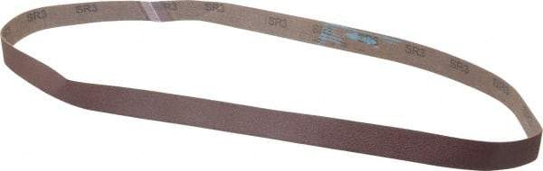 3M - 1" Wide x 48" OAL, 80 Grit, Aluminum Oxide Abrasive Belt - Aluminum Oxide, Medium, Coated, X Weighted Cloth Backing, Series 341D - Makers Industrial Supply