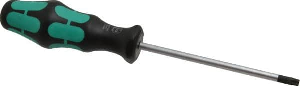 Wera - T27 Torx Driver - 4-1/4" Blade Length, 8-3/4" OAL, Ergonomic Handle - Makers Industrial Supply