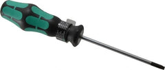 Wera - T20 Torx Driver - 4" Blade Length, 7-7/8" OAL, Ergonomic Handle - Makers Industrial Supply