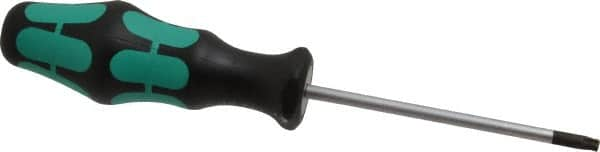 Wera - T25 Torx Driver - 4" Blade Length, 8-3/16" OAL, Ergonomic Handle - Makers Industrial Supply