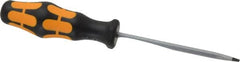 Wera - 161mm OAL Standard Slotted Screwdriver - Hexagon Shank, Ergonomic Handle - Makers Industrial Supply