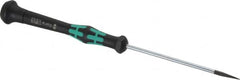 Wera - Electronic/Electrostatic Slotted Screwdriver - 80mm Blade Length, Round Shank, Ergonomic Handle - Makers Industrial Supply