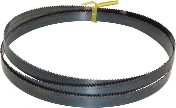 Starrett - 10 TPI, 5' Long x 1/2" Wide x 0.025" Thick, Welded Band Saw Blade - Carbon Steel, Toothed Edge, Raker Tooth Set, Flexible Back, Contour Cutting - Makers Industrial Supply