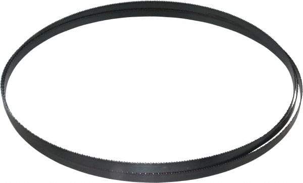 Starrett - 14 TPI, 7' 9" Long x 3/8" Wide x 0.025" Thick, Welded Band Saw Blade - Carbon Steel, Toothed Edge, Raker Tooth Set, Flexible Back, Contour Cutting - Makers Industrial Supply