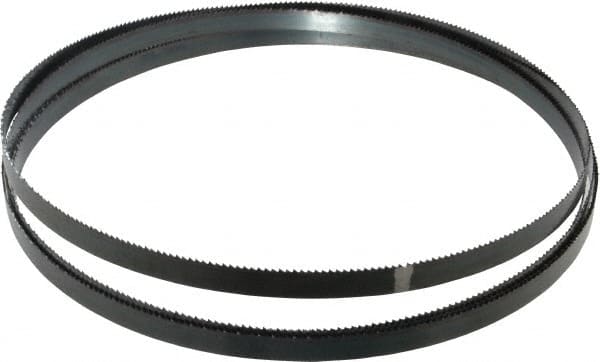 Starrett - 10 TPI, 12' 10" Long x 1/2" Wide x 0.025" Thick, Welded Band Saw Blade - Carbon Steel, Toothed Edge, Raker Tooth Set, Flexible Back, Contour Cutting - Makers Industrial Supply