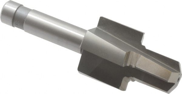 Made in USA - 3/4-16" Port, 1.24" Spotface Diam, 1/2" Tube Outside Diam, Reamer Pilot, Straight Shank, High Speed Steel Porting Tool - Makers Industrial Supply